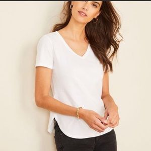 Ann Taylor Pima Cotton V Neck Tee NWT, Size XS